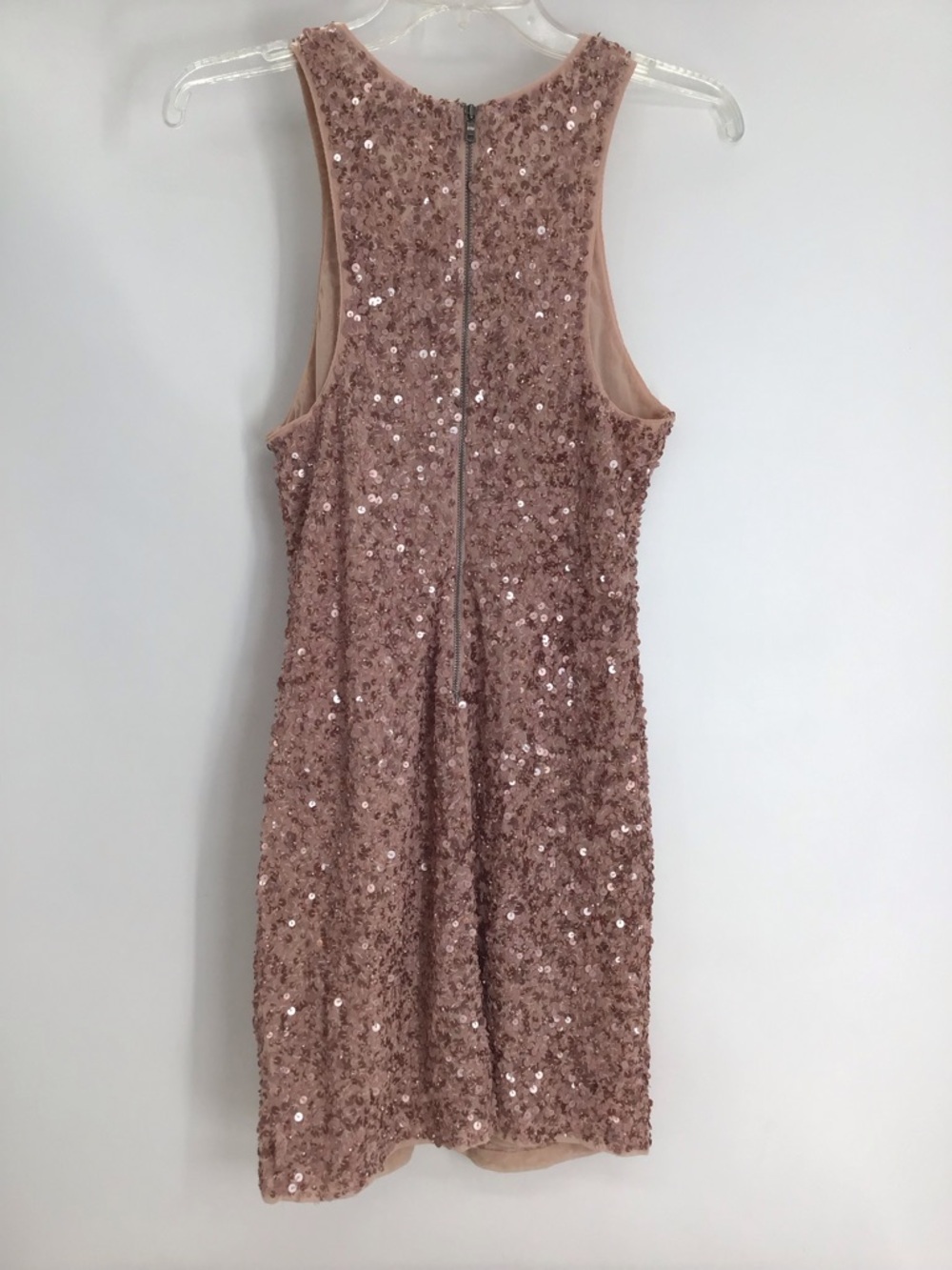 Alice + Olivia Kendra Sequined Beaded Mini Racerback Party Dress Pink Size XS - Picture 3 of 11